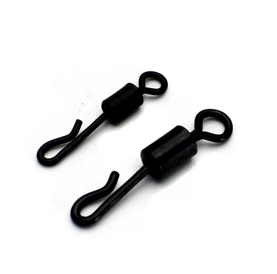 Pack Of 20 Carp Quick Change Swivel size #11 #8 For Only £5.99 – Obsidian