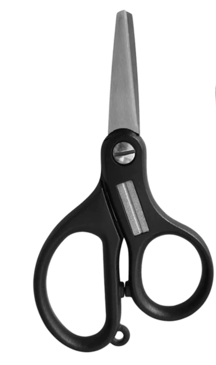 Scissors With Hook Sharpener